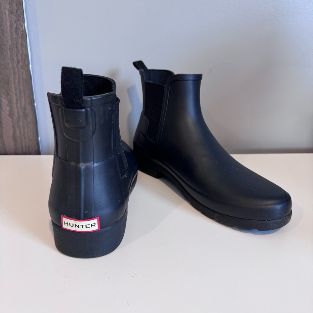 Hunter Matte Black Rain Boots